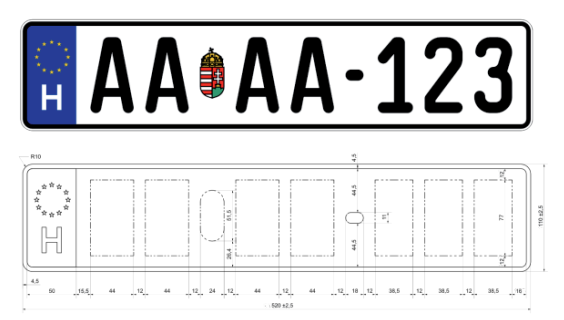 Új betűtípus lesz az új Magyar rendszámokon Jön az új rendszám: 2 betű-2 betű-3 szám