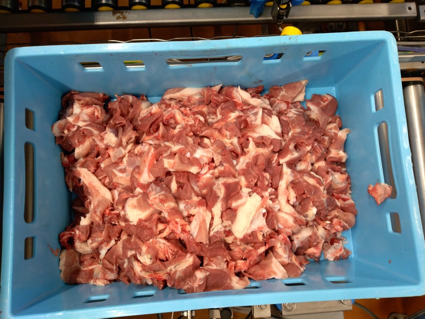 Gyártósori húsrész azonosítás - Sertés apróhús 80% hústartalommal